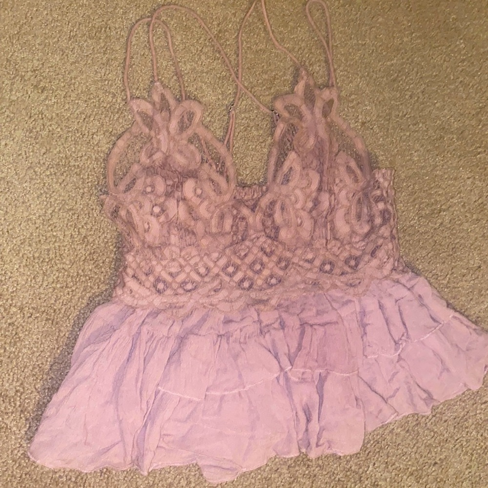 Pink floral top